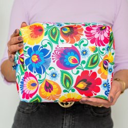 Stor toalettveske hvit