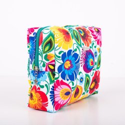 Stor toalettveske hvit