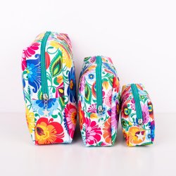 Stor toalettveske hvit