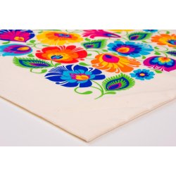 Handlenett med blomstermnster