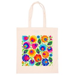 Handlenett med blomstermnster