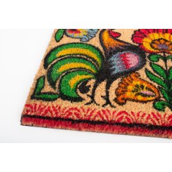 Drmatte med hanemnster