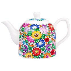 Tekanne med blomstermnster 0,8L