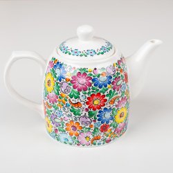 Tekanne med blomstermnster 1L