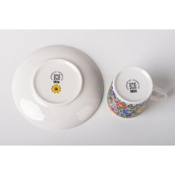 Espressokopper med blomstermnster