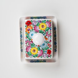 Smrboks med blomstermnster 