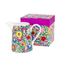 Fltemugge med blomstermnster