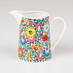 Fltemugge med blomstermnster