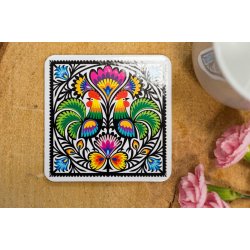 Korkunderlag med hanemnster, 6stk.