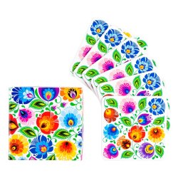 Korkunderlag  i hvitt, 6 stk.