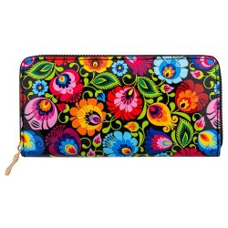 Stor lommebok i sort 