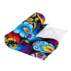 Stort badehndkle i sort