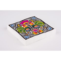 Papirservietter med hanemnster