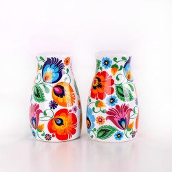 Salt og pepperbsse i hvitt